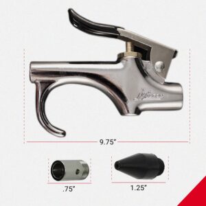 Milton (S-148) 1/4" NPT Lever Blow Gun - Rubber and Safety Tip Nozzles