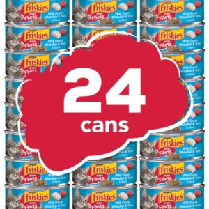 Purina Friskies Prime Filets With Ocean Whitefish and Tuna in Sauce High Protein Wet Cat Food - (Pack of 24) 5.5 oz. Cans