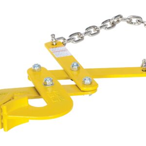 Vestil PAL-21 Steel Double Scissor Pallet Puller, 5000 lbs Capacity, 3" Opening x 2-3/4" Height Jaw, Yellow