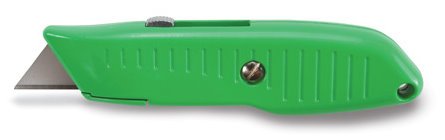 Lutz 30482#82 Safety Nose Retractable Blade Utility Knife - Green (82-GR)