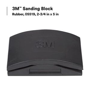 3M Sanding Block 05519, 2-3/4 in x 5 in, Professional Grade, Rubber, For Putty and Filler