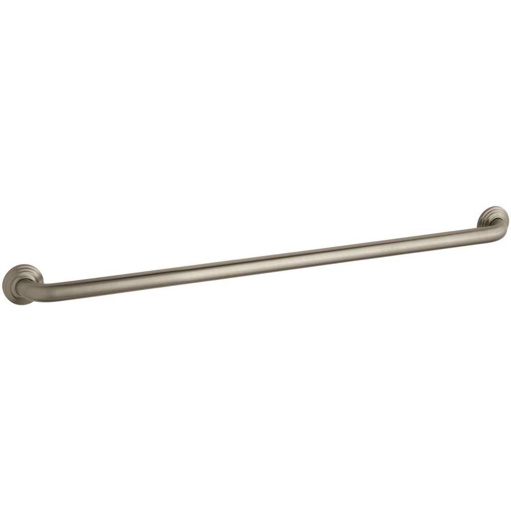 KOHLER K-10544-BV Traditional 36-Inch Grab Bar, Vibrant Brushed Bronze