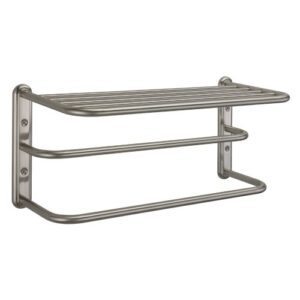 gatco 1541sn 10-inch by 20-inch towel rack, satin nickel