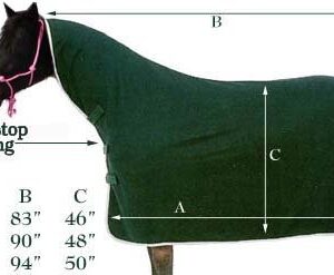 Derby Originals Fleece Cooler with Neck Cover All Season Sheet & Blanket Liner, Hunter Green, 80-4033HG-XL, X-Large