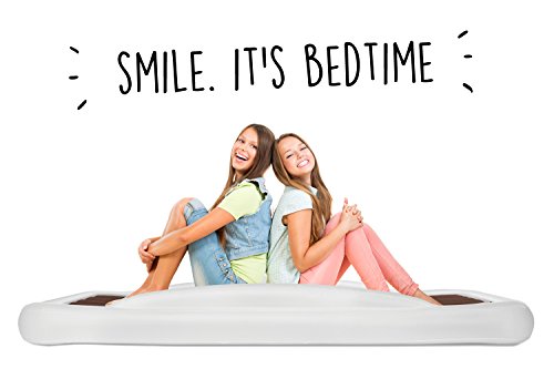 The Shrunks Twin Air Mattress Travel Bed for Kids and Adults with Pump Portable Inflatable Mattress Cot for Families Single Blow Up Air Bed for Travel, Camping, Sleepovers, or Home Twin Size Floor Bed