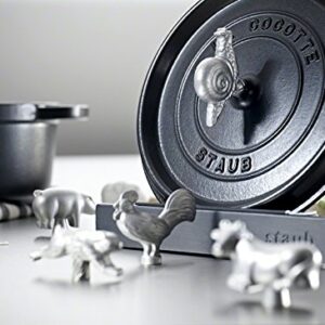 STAUB Fish Lid Knob, Cast Iron