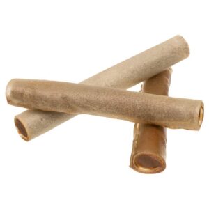 Redbarn Filled Rolled Rawhide for Dogs, Peanut Butter Flavor - Premium High Protein Low Fat Chew Treat - Case of 24