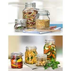 Bormioli Rocco Fido Canning Jar, Set of 3, 3 piece set, Clear