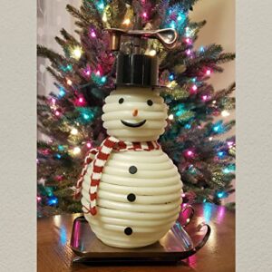 Candle by the Hour 100-Hour Snowman Candle, Copper Base, Eco-friendly Natural Beeswax with Cotton Wick