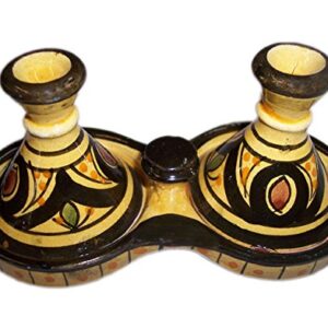 Moroccan Handmade Safi Yellow Double Spicer