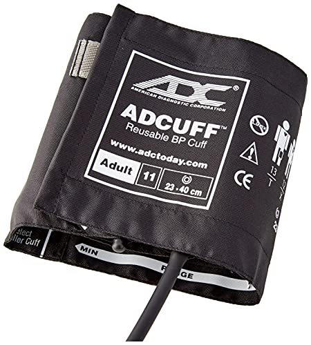 ADC 731BK Multikuf Model 731 3-Cuff EMT Kit with 804 Portable Palm Aneroid Sphygmomanometer, Small, Adult, Black