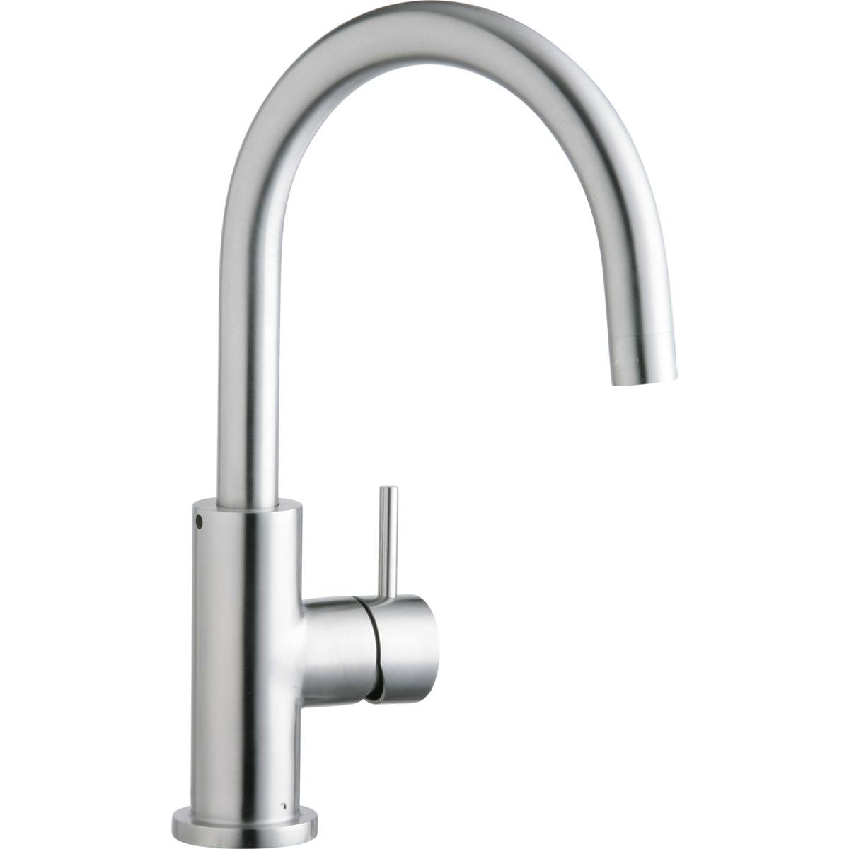 Elkay LK7921SSS Allure Single Hole Kitchen Faucet with Lever Handle, Satin Stainless Steel