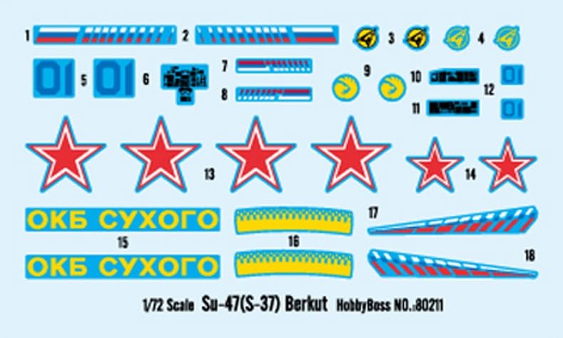 Hobby Boss Su-47 (S-37) Berkut Airplane Model Building Kit