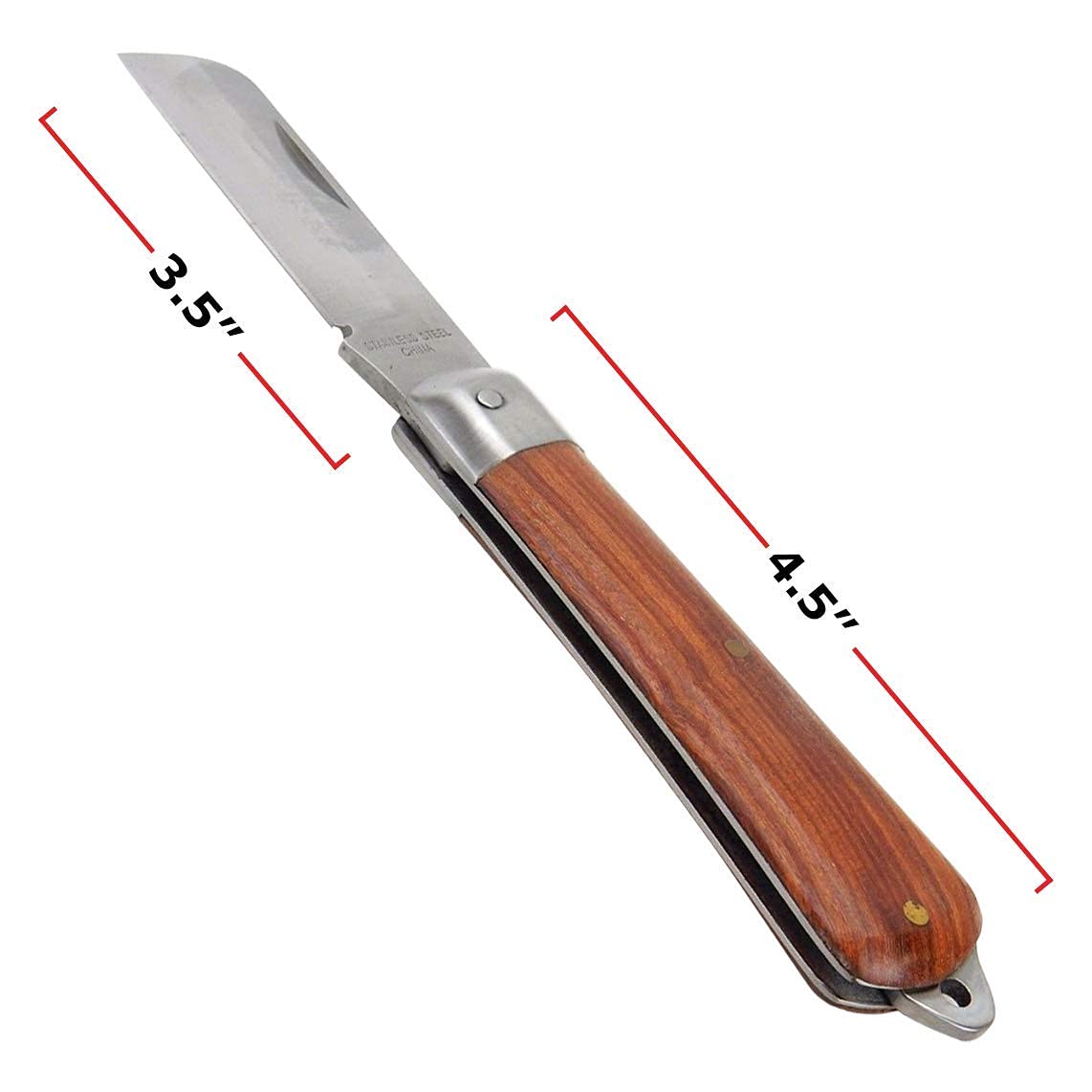 Morris Products 54622 Pocket Knife with Coping Blade, Electrician Knife for Skinning Small Wire & Cable.