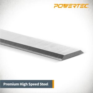 POWERTEC 12-1/2 Inch Planer Blades for Delta 22-560 22-565 TP305 TP400LS, WEN PL1252 6550, Craftsman CMEW320 21758, Grizzly G0663, Porter Cable PC305TP, POWERTEC PL1252 Planer, Set of 2 (12803)