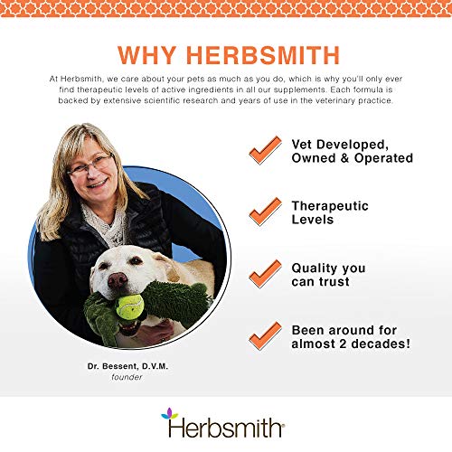 Herbsmith Comfort Aches – Herbal Pain Relief for Dogs + Cats – For Pet Aches + Pains – Anti-Inflammatory Supplement – 150g Powder