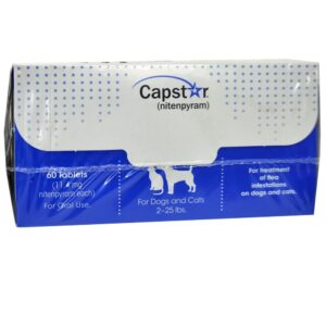 capstar blue fast acting for dogs cats 2-25 lbs. (60 tabs)