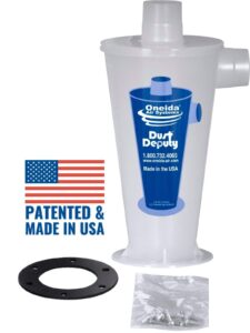 oneida air systems dust deputy diy anti-static retrofit cyclone separator for wet/dry shop vacuums (dd diy)