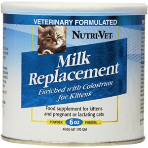 Nutri-Vet Milk Replacement with Probiotics for Kittens | Provides Balanced Essential Nutrition | 6 Ounces