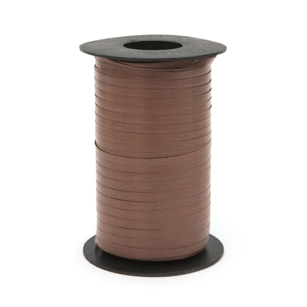 Berwick Splendorette Crimped Curling Ribbon, 3/16-Inch Wide by 500-Yard Spool, Chocolate