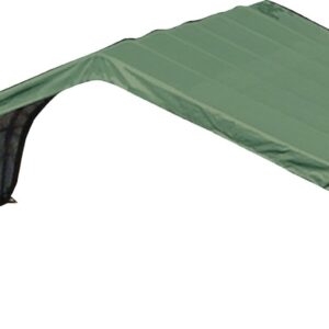 ShelterLogic Peak Style Run-in Shelter, Green, 22 x 24 x 12 ft.