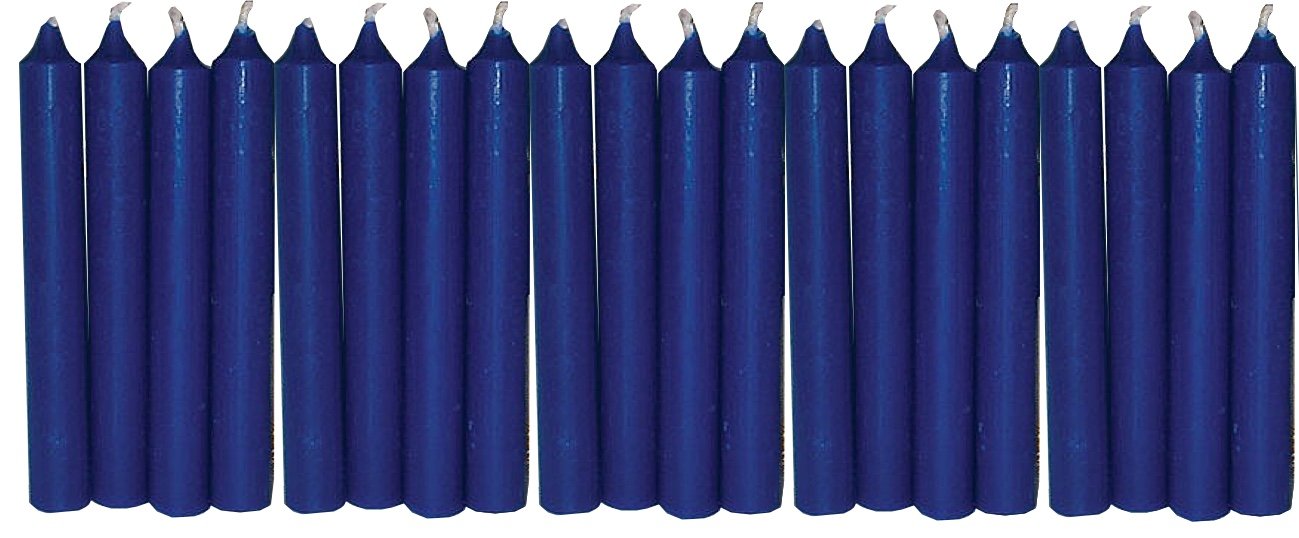 Biedermann & Sons Chime or Tree Candles 20-Count Box, Dark Blue, 4-Inch