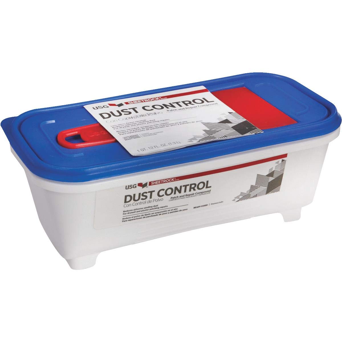 U S GYPSUM 380138 Usg Patch and Repair Dust Control Compound with Knife Tub, 12 oz.