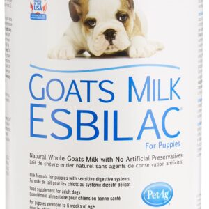 Pet-Ag Goat’s Milk Esbilac Powder - 12 oz - Powdered Puppy Formula with Prebiotics, Probiotics & Vitamins for Puppies Newborn to Six Weeks Old - For Sensitive Digestive Systems