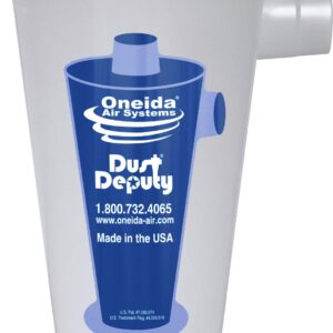 Oneida Air Systems Dust Deputy DIY Anti-Static Retrofit Cyclone Separator for Wet/Dry Shop Vacuums (DD DIY)