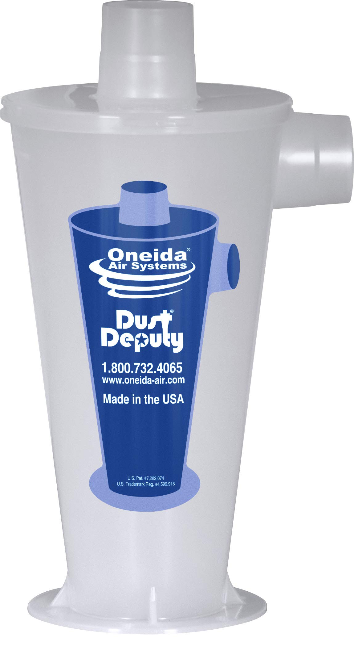 Oneida Air Systems Dust Deputy DIY Anti-Static Retrofit Cyclone Separator for Wet/Dry Shop Vacuums (DD DIY)