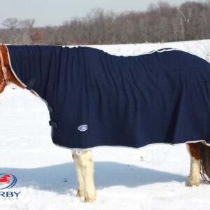 Derby Originals Fleece Cooler with Neck Cover All Season Sheet & Blanket Liner, Hunter Green, 80-4033HG-XL, X-Large