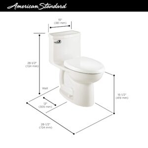 American Standard 2403813.02 Cadet 3 One-Piece Toilet, White