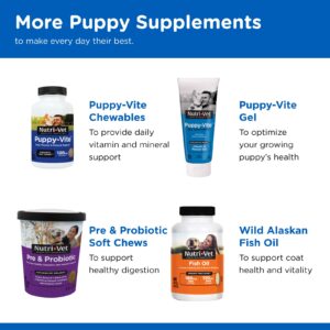 Nutri-Vet Milk Replacement For Puppies - Healthy Gut Support with Probiotics - Essential Nutrients - Veterinarian Formulated - 12 Ounces