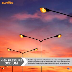 Sunlite 03636-SU LU400/MOG High Pressure Sodium Light Bulb, 400 Watts, ED18/MOG, Mogul Base (E39), ANSI Code S51, 48,000 Lumen, 20,000 Life Hours, Clear, 2100K