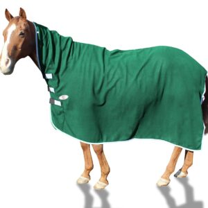 Derby Originals Fleece Cooler with Neck Cover All Season Sheet & Blanket Liner, Hunter Green, 80-4033HG-XL, X-Large