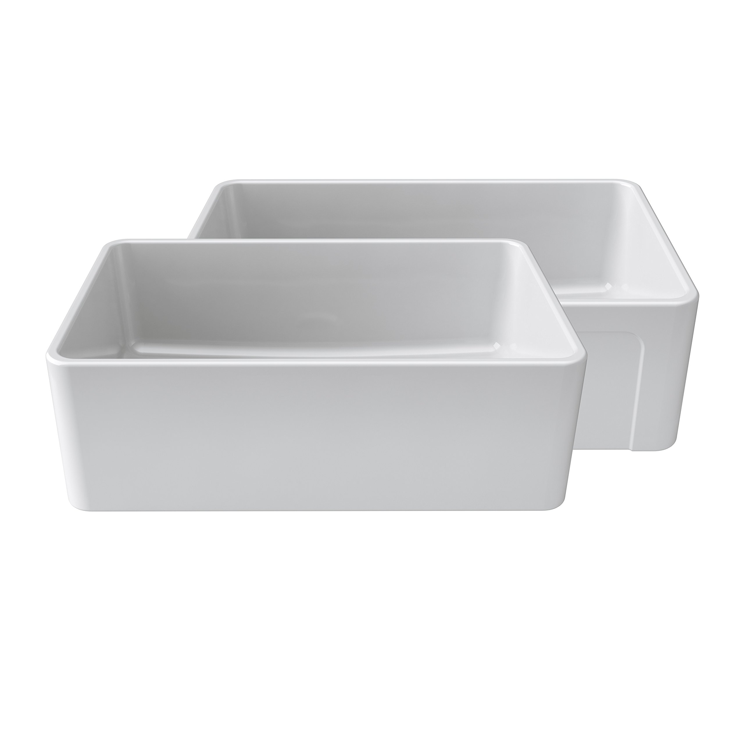 LaToscana LTW3019W 30" Farmhouse Fireclay Kitchen Sink, White