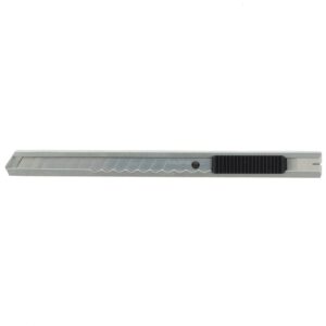 Tajima LC301B Slimline Snap Off Knife with Auto Lock Handle and 3 Blades for Graphics 9MM, Silver