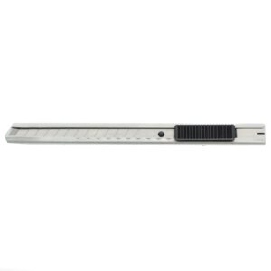 Tajima LC301B Slimline Snap Off Knife with Auto Lock Handle and 3 Blades for Graphics 9MM, Silver