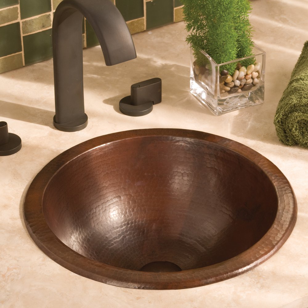 Native Trails CPS259 Paloma Universal-Mount Bathroom Sink, Antique Copper