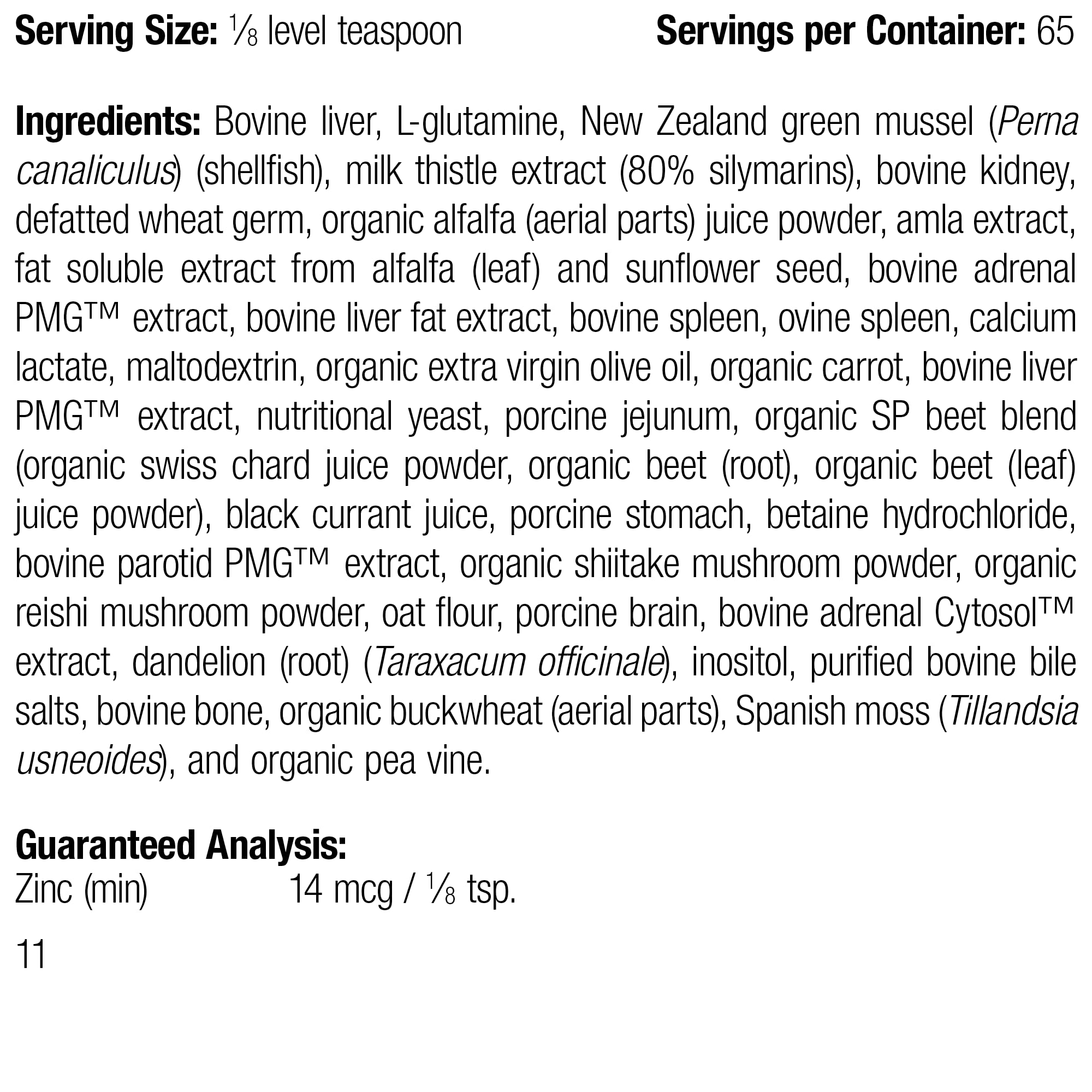 Standard Process Canine Dermal Support - Skin & Adrenal Gland Support Supplement - Comprehensive Skin Health Support Supplement for Dogs - Daily Immune & Liver Support Powder - 30 g