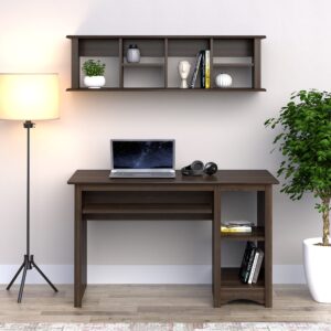 Prepac EHD-1348 Espresso Wall Mounted Desk Hutch