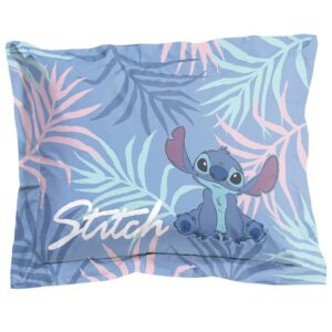 Disney Lilo & Stitch Paradise Dream Twin Comforter & Sham Set - Super Soft Kids Reversible Bedding - Fade Resistant Microfiber (Official Disney Product)