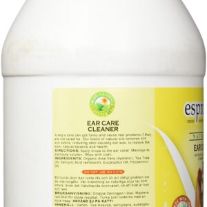 Espree Ear Care Cleaner for Dogs - Removes Dirt & Debris - Restores Ear Natural Balance and Health - Fresh Peppermint Fragrance - 1 Gallon