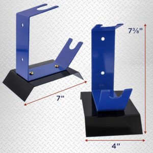 TCP Global Brand Benchtop Gravity Feed Spray Gun Holder Stand, Holds Auto Paint HVLP Guns, Table or Bench Top