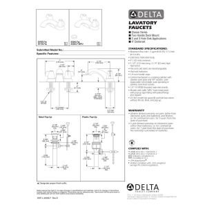 DELTA FAUCET 2520LF-MPU, 3.25 x 7.00 x 5.25 inches, Chrome