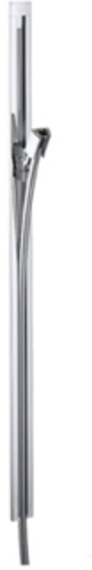 hansgrohe Wallbar PuraVida, 36" Minimalist 2-inch Modern Spray Easy Height Adjust Wallbar in Chrome, 27844000,Medium