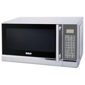 rca rmw741 0.7 cubic foot microwave, stainless steel design, silver