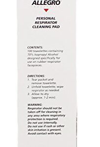 Allegro 1001 Respirator Cleaning Pad, 8" x 5", White - 037-1001