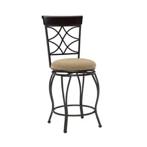 linon curves swivel counter bar stool 24"