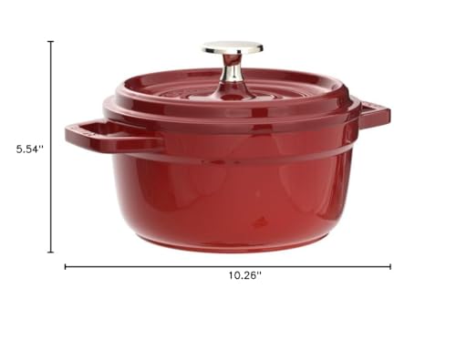 STAUB 1102006 Round Casserole, 20cm, Cherry